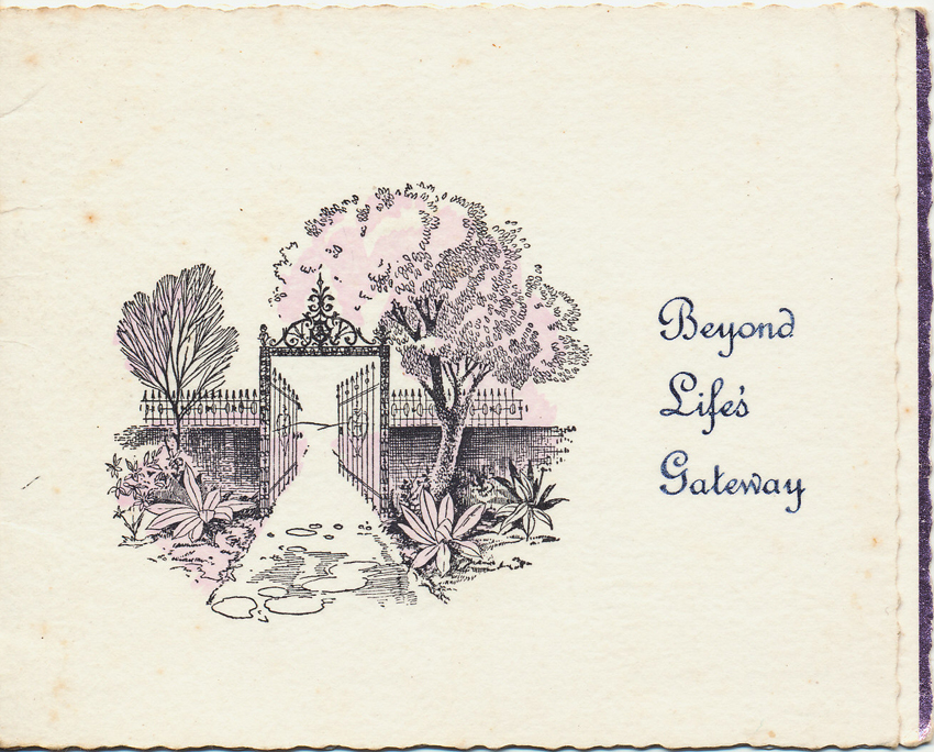 Thank You Card - Funeral Frank Richard Miller