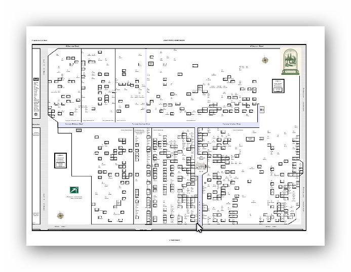 Map of East Perth Cemeteries Map of East Perth Cemeteries