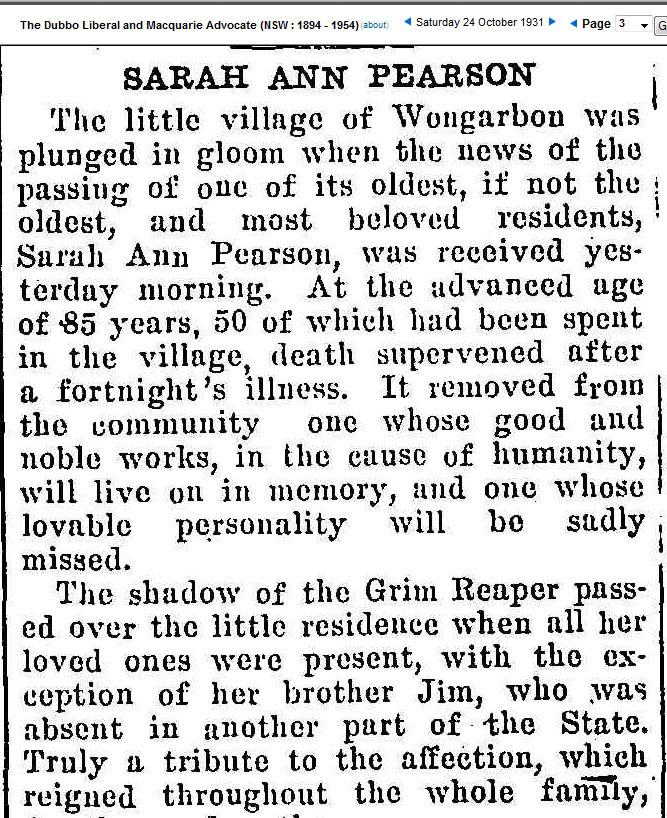 Obituary - Sarah Ann Pearson Obituary - Sarah Ann Pearson
