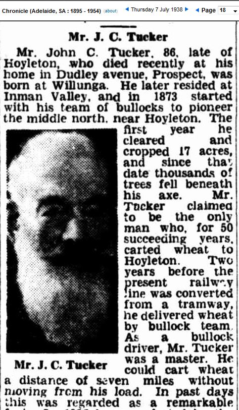 Obituary of John Charles Tucker Obituary of John Charles Tucker