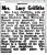Obituary - Lucy Griffiths (n. Elliott) Obituary - Lucy Griffiths (n. Elliott)